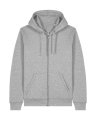 Heren Hooded Sweater Stanley Stella Mixer Full Zip Heather Grey